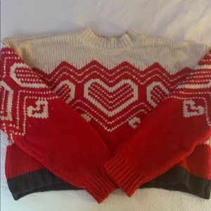 Free people heart sweater